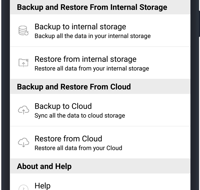 Backup Restore