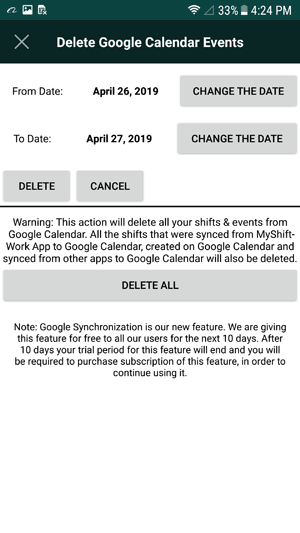 Google Calendar Delete Eventse